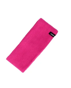 BRUGI - Fascia sci fucsia a maglia da donna con fodera in pile