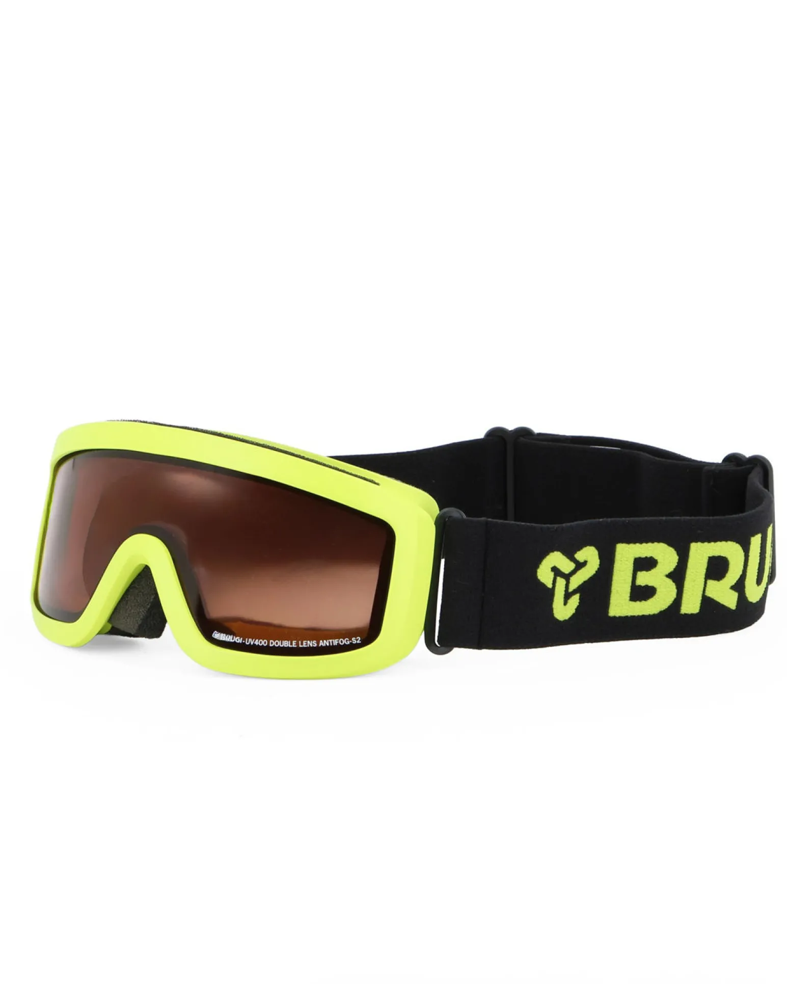 BRUGI - MASCHERA SCI JUNIOR GIALLO FLUO, ZJ1C-TB91-796
