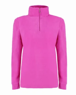 BRUGI - MICROPILE FUXIA DA DONNA MEZZA ZIP