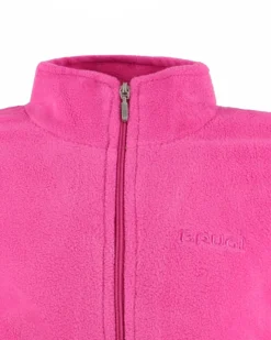 BRUGI - MICROPILE FUXIA MEZZA ZIP PER BAMBINI