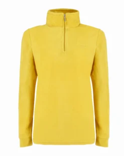 BRUGI - MICROPILE GIALLO DA DONNA MEZZA ZIP