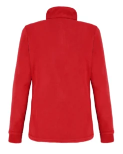 BRUGI - MICROPILE ROSSO DA DONNA MEZZA ZIP