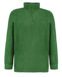 BRUGI - MICROPILE VERDE DA UOMO MEZZA ZIP, 9GYT-T154_706