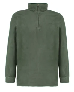 BRUGI - MICROPILE VERDE FORESTA DA UOMO MEZZA ZIP