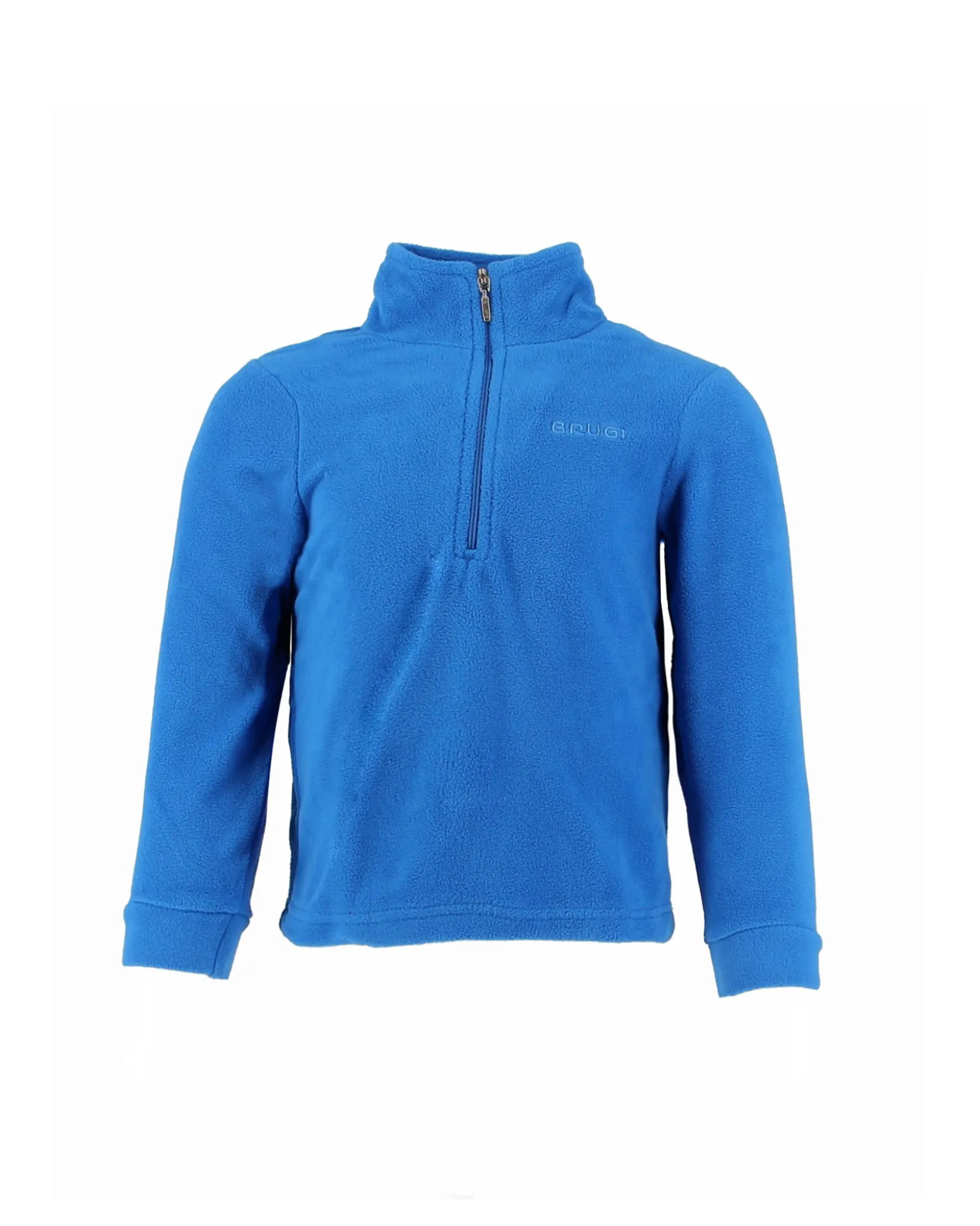 BRUGI - Pile da bambino blu con mezza zip frontale