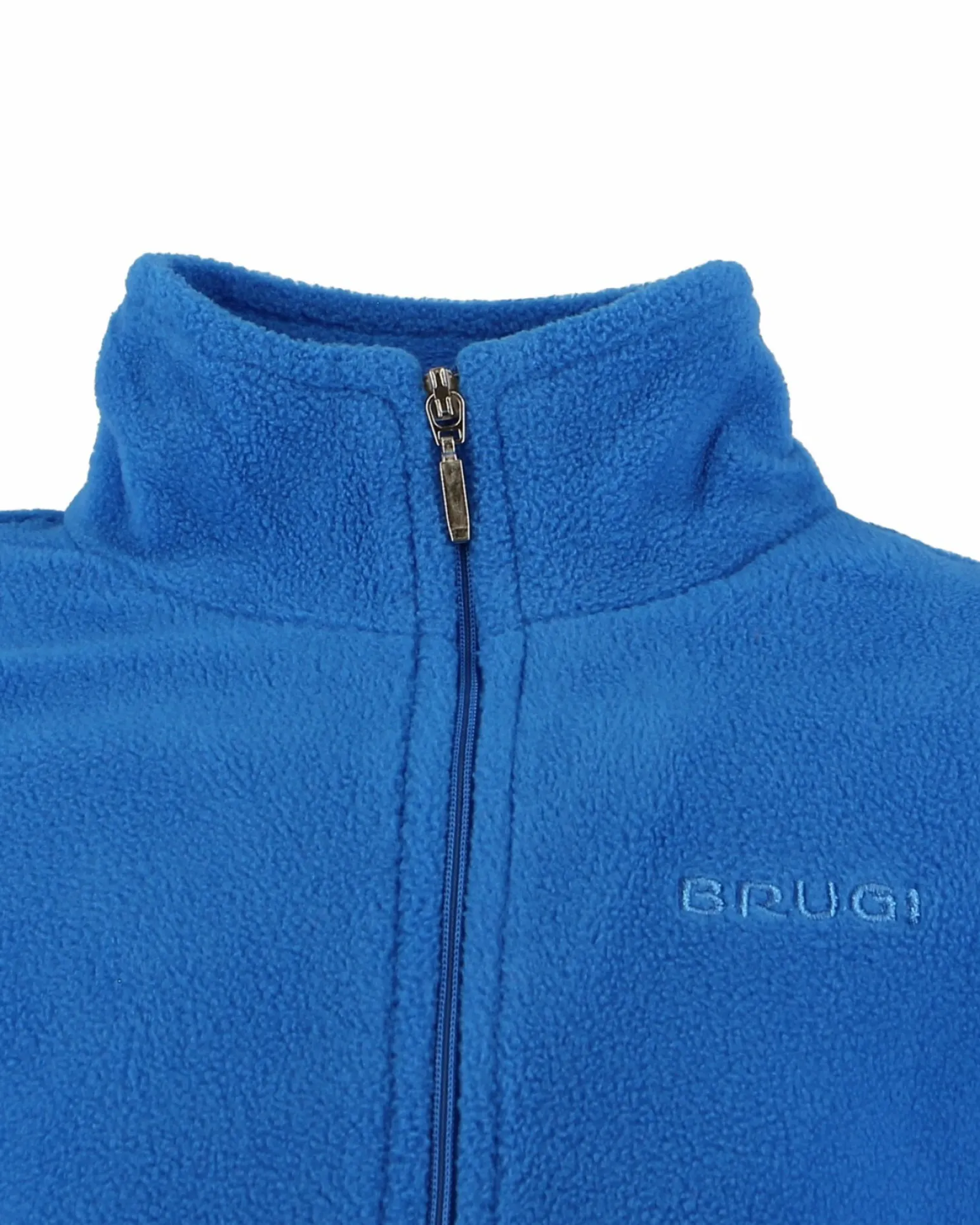 BRUGI - Pile da bambino blu con mezza zip frontale