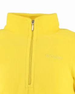 BRUGI - Pile da bambino giallo con mezza zip frontale