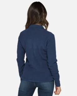 BRUGI - PILE FULL ZIP DONNA BLU, 9GZB-TZ17-404
