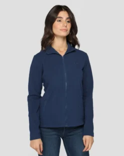 BRUGI - PILE FULL ZIP DONNA BLU, 9GZB-TZ17-404