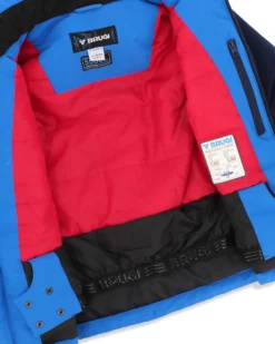 BRUGI - Tuta da sci bambino blu impermeabile traspirante idrorepellente antivento