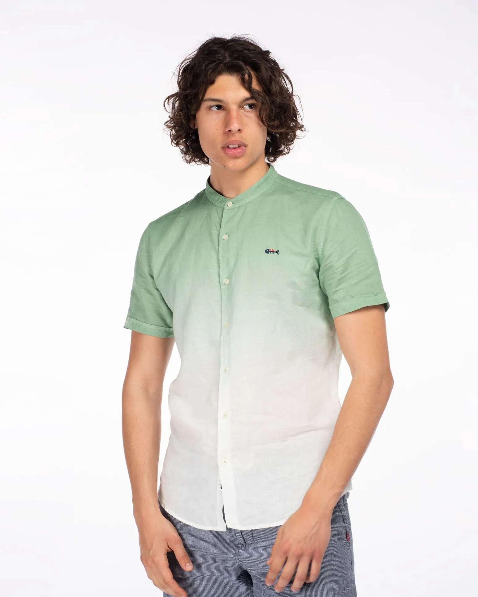 CAMICIA LINO MEZZA MANICA