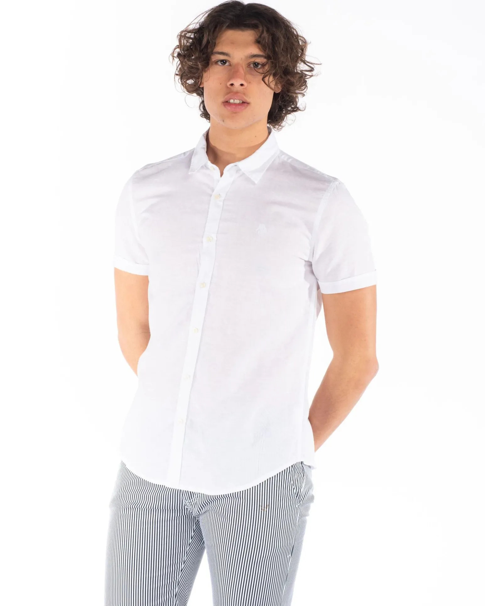 CAMICIA MANICA CORTA LINO CC