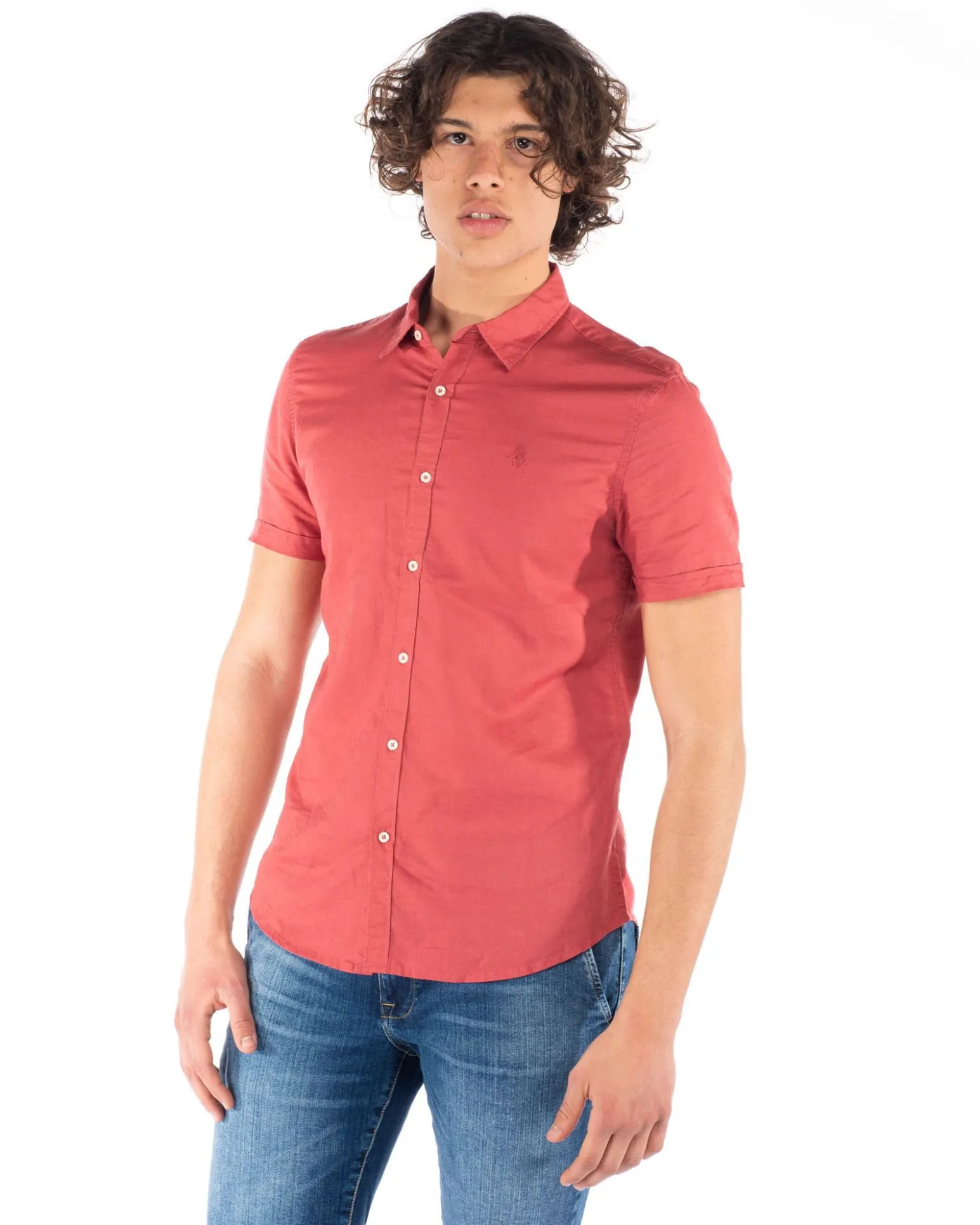 CAMICIA MANICA CORTA LINO CC