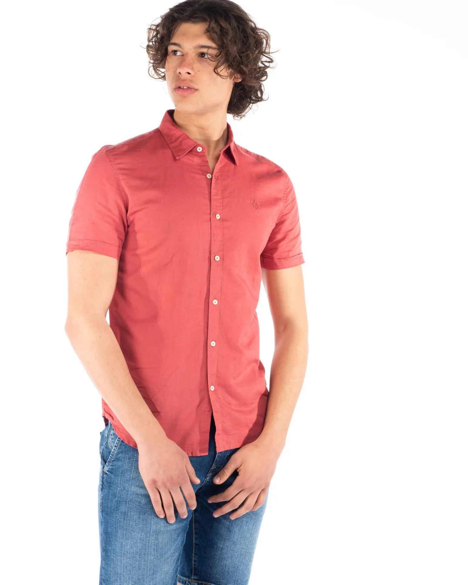 CAMICIA MANICA CORTA LINO CC