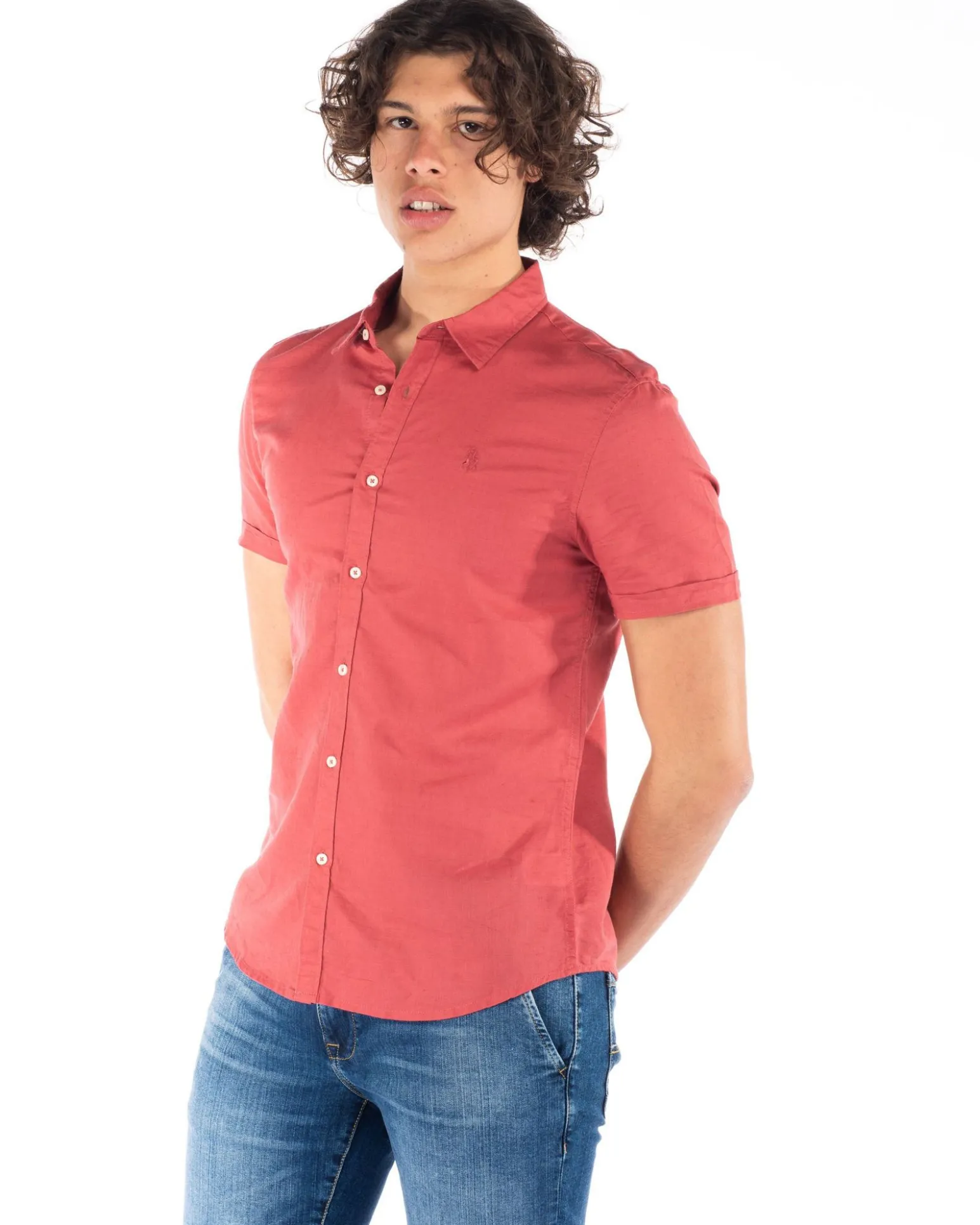 CAMICIA MANICA CORTA LINO CC