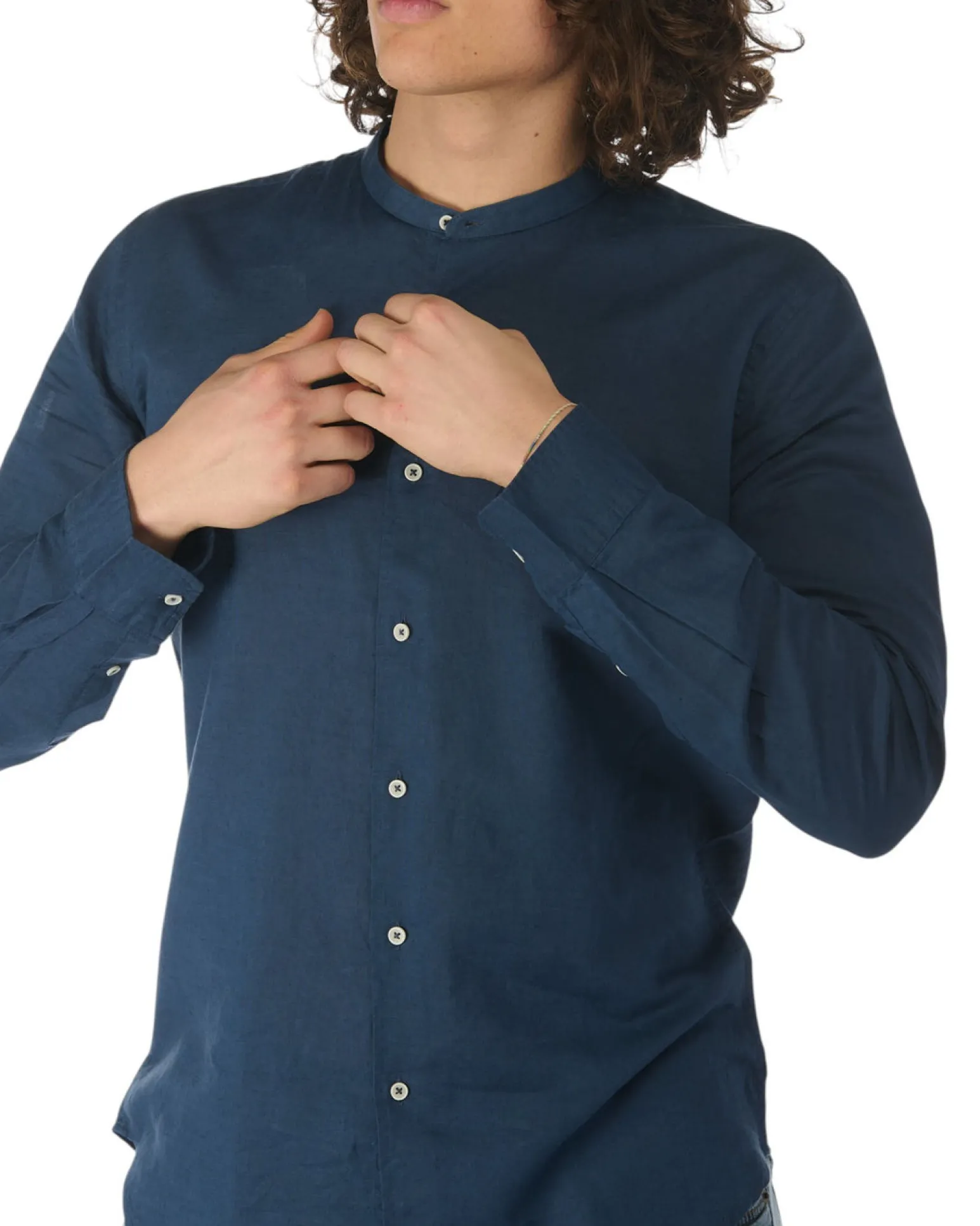 CAMICIA MANICA LUNGA MISTO LINO