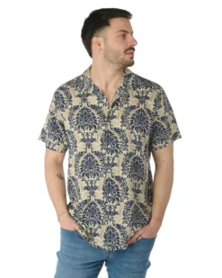 CAMICIA MEZZA MANICA COLLO SCIALLATO