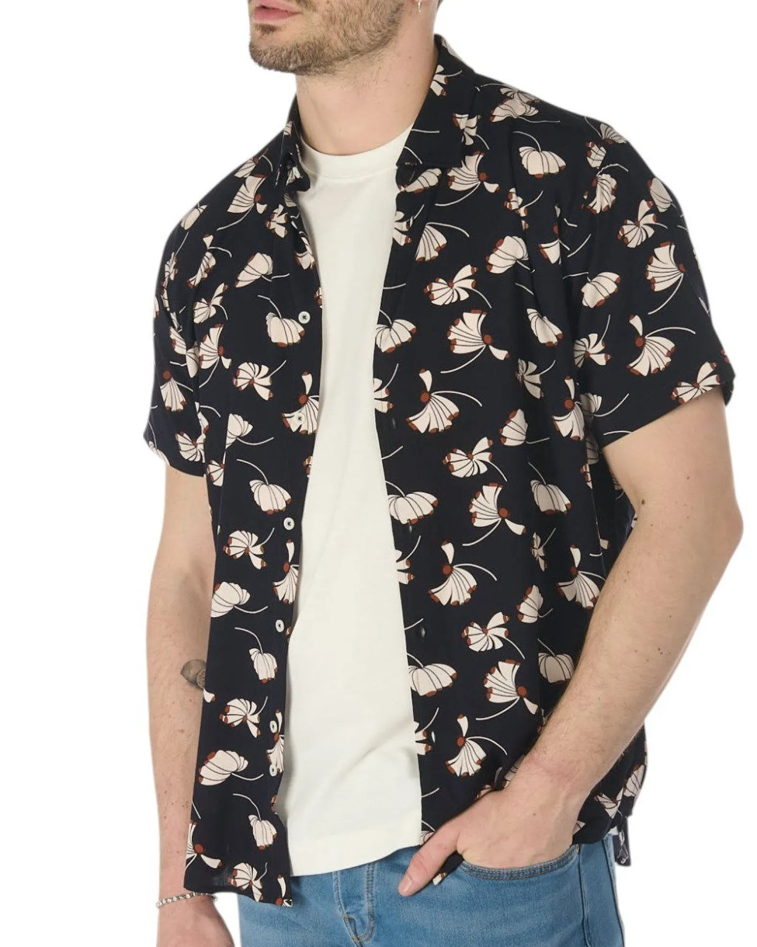 CAMICIA MEZZA MANICA FANTASIA