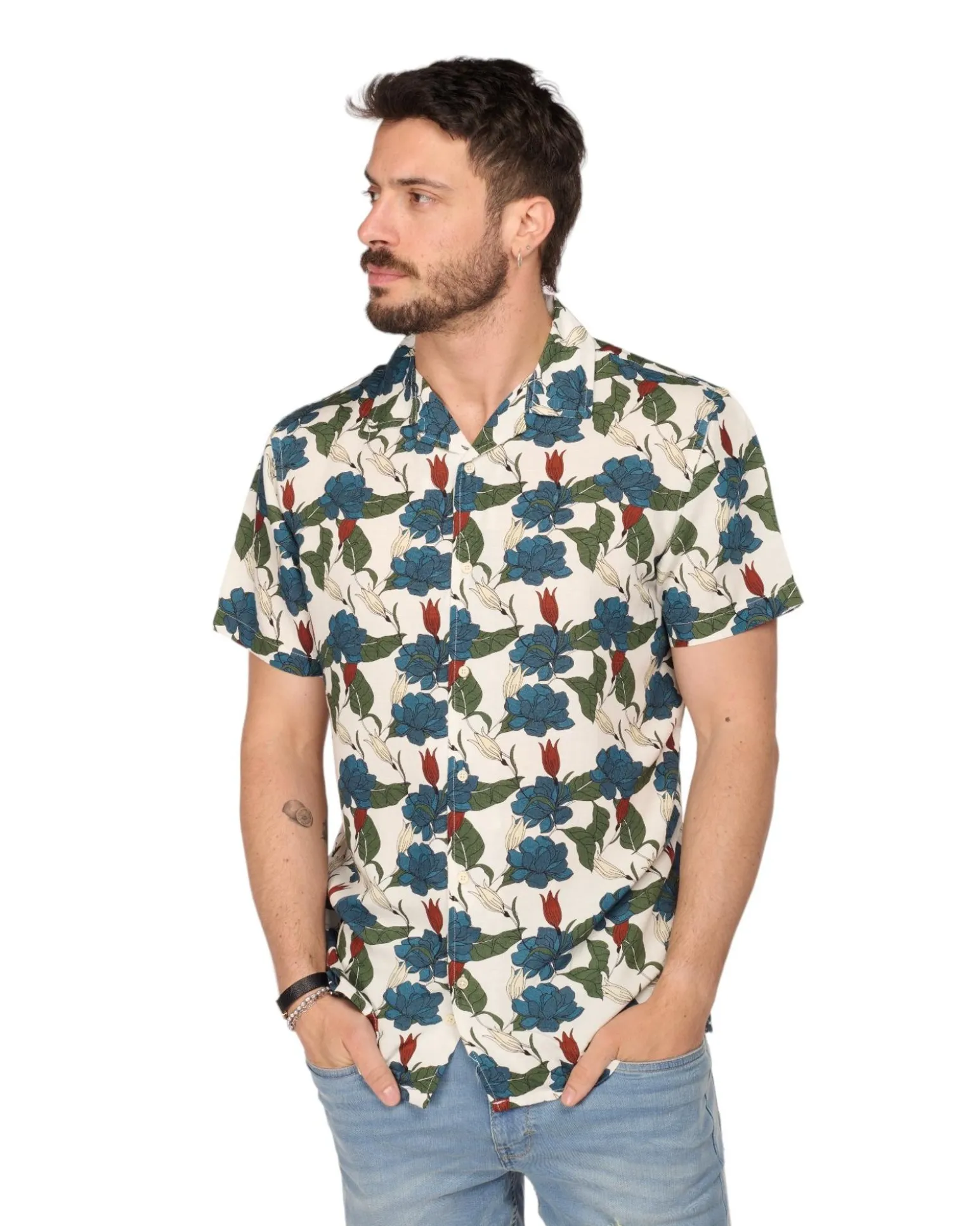 CAMICIA MEZZA MANICA FANTASIA