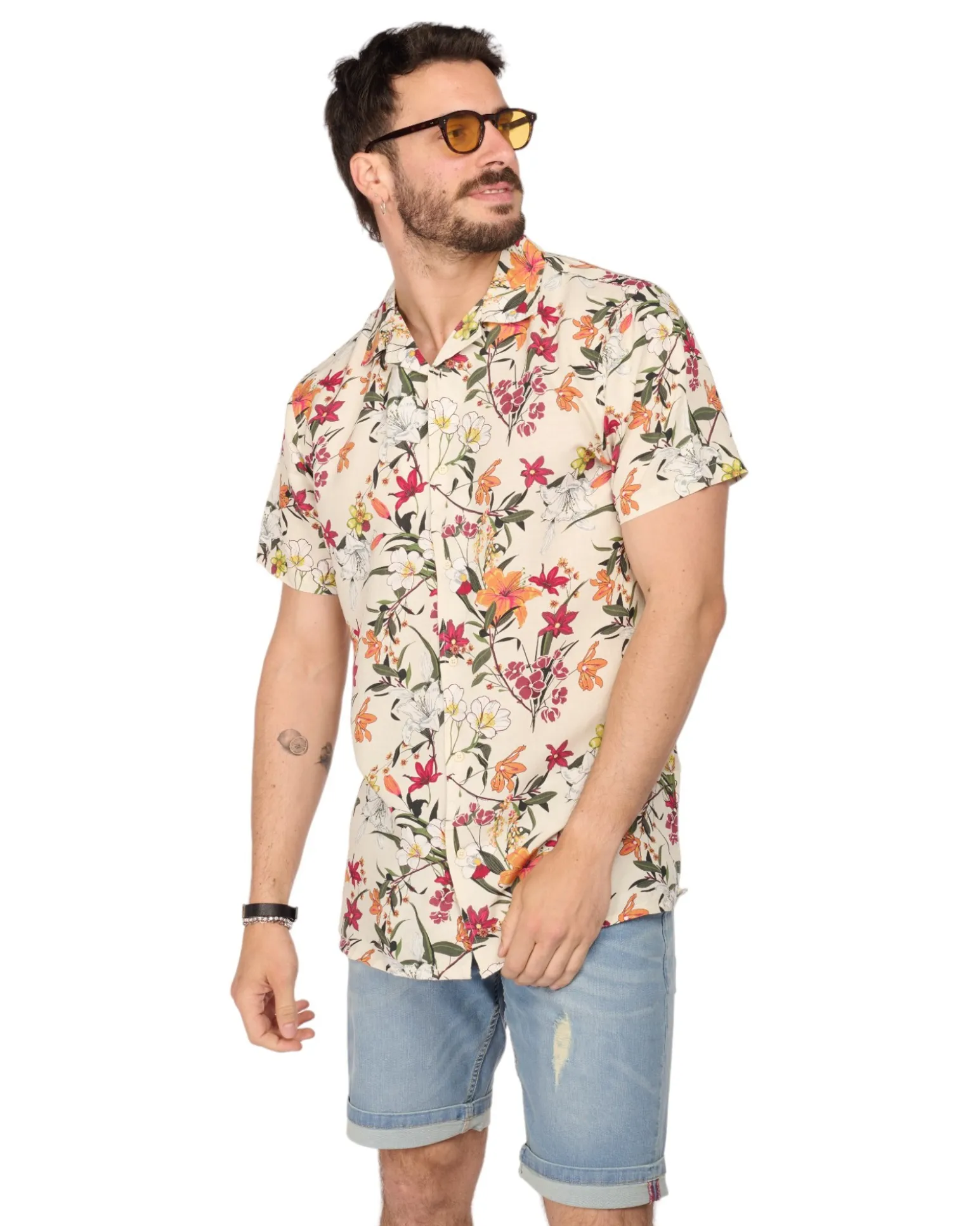 CAMICIA MEZZA MANICA FANTASIA