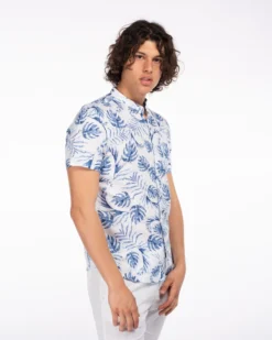 CAMICIA MEZZA MANICA LINO