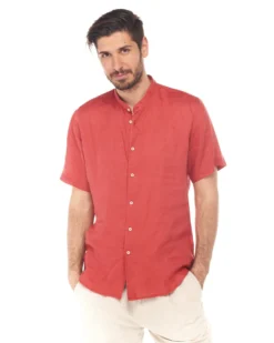 CAMICIA MEZZA MANICA LINO COREANO