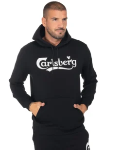 CARLSBERG - UOMO FELPA CON CAPPUCCIO