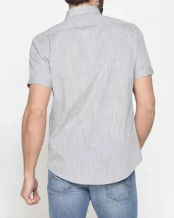 CARRERA - CAMICIA MANICA CORTA COLLO BOTTON DOWN TESSUTO MALFILE' CON 1TASCHINO