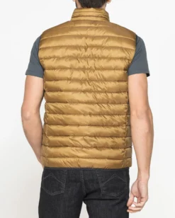 CARRERA - Gilet 100 grammi in tessuto ripstop ocra da uomo