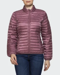 CARRERA - Giubbino coreano 100 grammo in tessuto ripstop rosa antico da donna