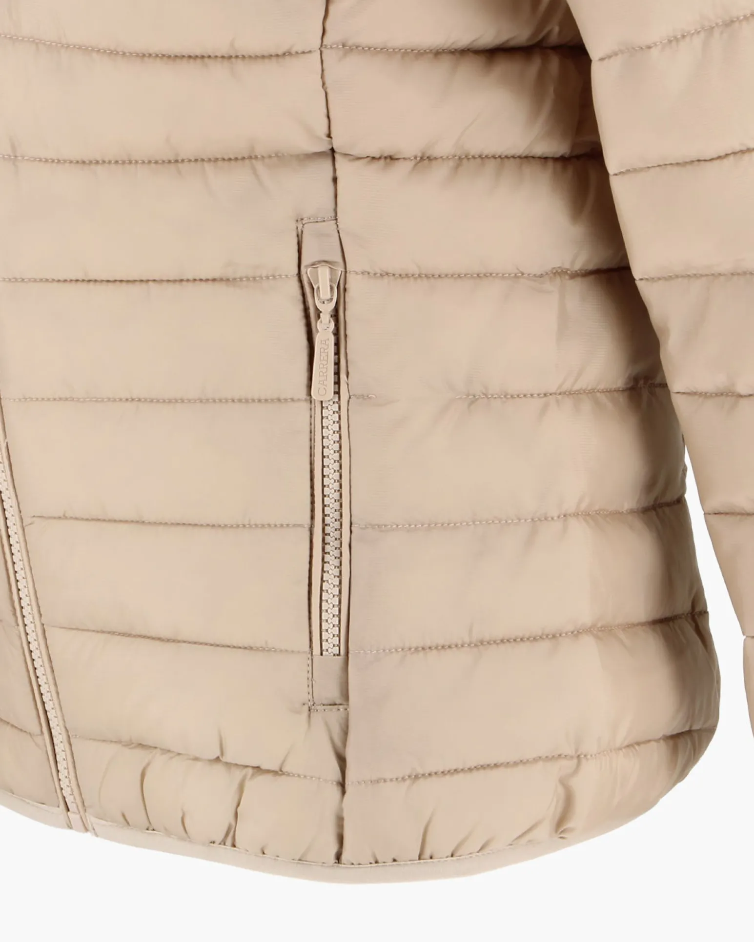 CARRERA - GIUBBINO DONNA BEIGE CON CAPPUCCIO 100GR RIPSTOP