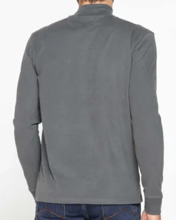 CARRERA - LUPETTO MANICA LUNGA GRIGIO IN COTONE INTERLOCK