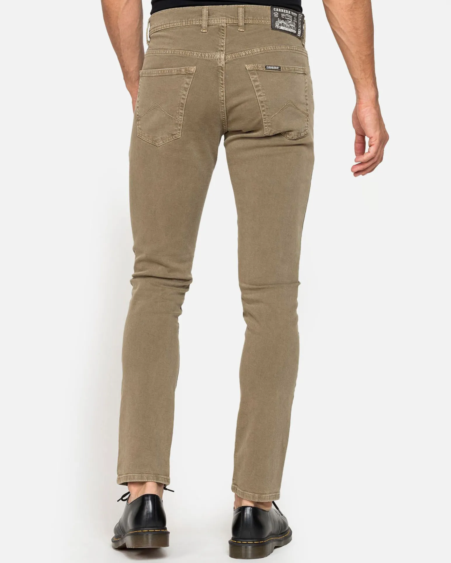 CARRERA - PANTALONE FANGO 5 TASCHE COTONE ELASTICIZZATO SLIM FIT
