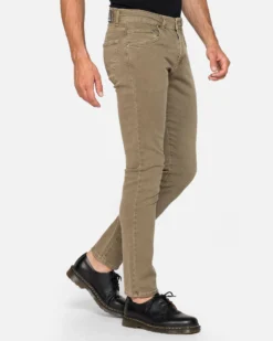 CARRERA - PANTALONE FANGO 5 TASCHE COTONE ELASTICIZZATO SLIM FIT