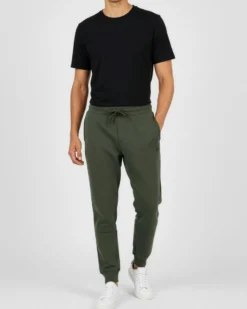 CARRERA - PANTALONE FELPA VERDE MILITARE DA UOMO