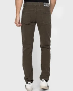 CARRERA - PANTALONE MARRONE 5 TASCHE  IN PESANTE FUSTAGNO STRETCH