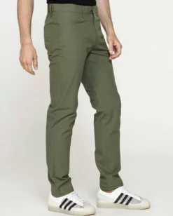 CARRERA - Pantalone 5 tasche in cotone verde militare da uomo