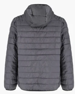 CARRERA - PIUMINO UOMO ANTRACITE ULTRALEGGERO IN RIPSTOP CON CAPPUCCIO