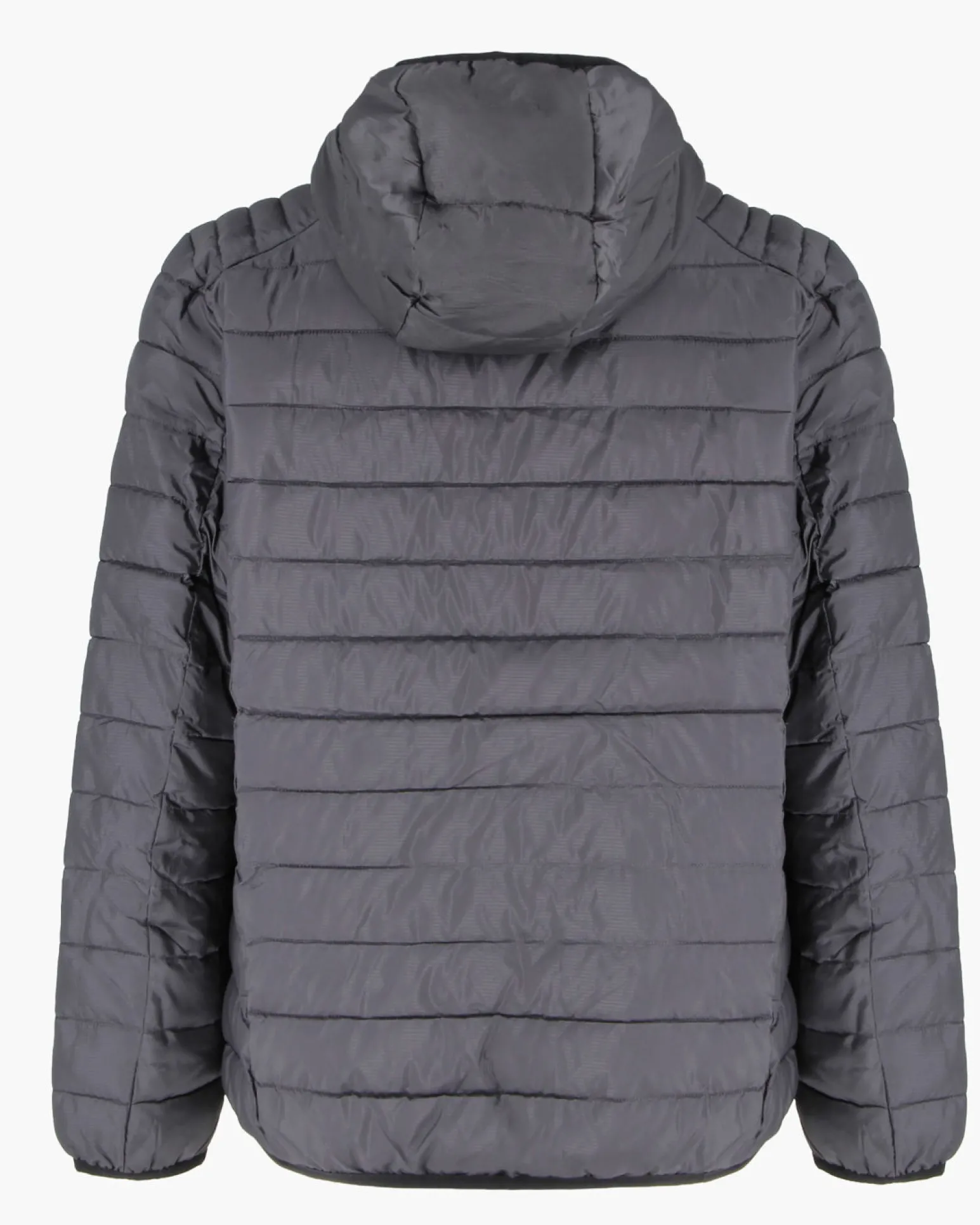 CARRERA - PIUMINO UOMO ANTRACITE ULTRALEGGERO IN RIPSTOP CON CAPPUCCIO