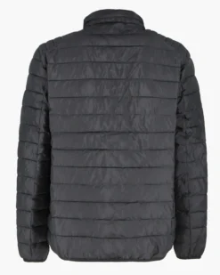 CARRERA - PIUMINO UOMO NERO ULTRALEGGERO IN RIPSTOP COLLO COREANO