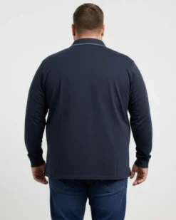 CARRERA - POLO OVER MANICA LUNGA BLU DA UOMO