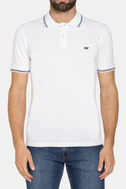 CARRERA - POLO PIQUET MANICA CORTA BASIC CON BORDINO A CONTRASTO