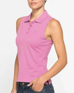 CARRERA - Polo smanicata rosa da donna