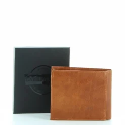 CARRERA - Portafoglio in VERA PELLE con porta spicci con targhetta logo