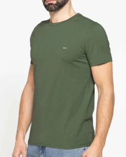 CARRERA - Tshirt manica corta verde salvia con logo