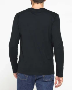 CARRERA - T-SHIRT NERA GIROCOLLO MANICA LUNGA DA UOMO