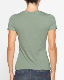 CARRERA - Tshirt verde chiaro mezza manica basic in jersey