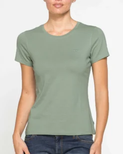 CARRERA - Tshirt verde chiaro mezza manica basic in jersey