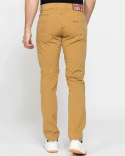 CARRERA - UOMO PANTALONE SENAPE IN TELA 5 TASCHE