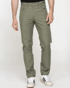 CARRERA - UOMO PANTALONE VERDE IN TELA 5 TASCHE